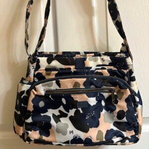 Lug-Shimmy Crossbody-Floral Multi -EUC